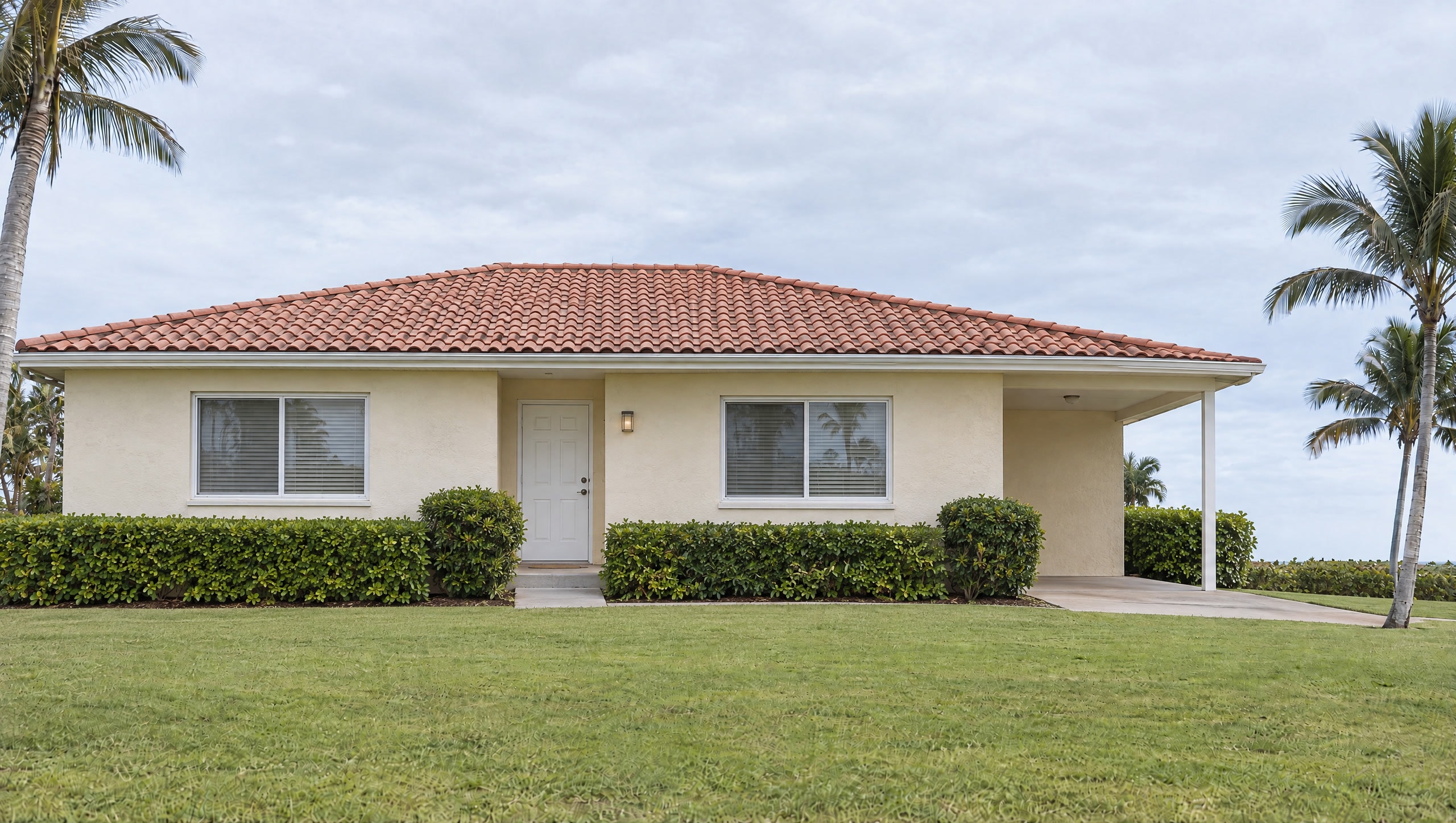 The tired nineteen seventies house that stood on the lot before